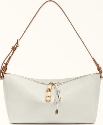 Furla Debby Shoulder Bag Xl Panna White Night Calf Leather + Colourblock Sydney Calf Leather Woman