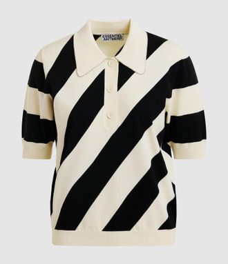 Essentiel Polo Joram Blanc Noir
