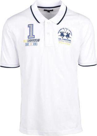 La Martina White Cotton Polo
