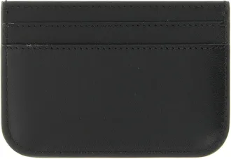 Fendi Leather FF Logo Card Case - Black