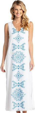 Cabana Life Essential Maxi Dress with Side Slit in White at Nordstrom, Size X-Large