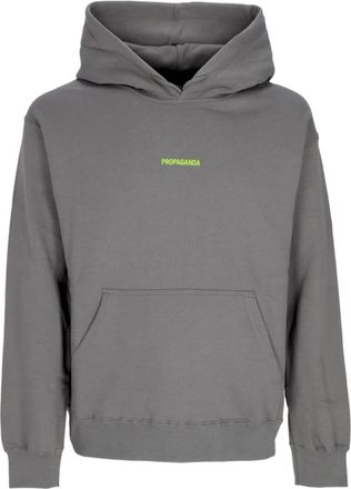 PROPAGANDA Grijze Hoodie met Voorzak - Heren - Hoodies - Grijs - XL - Katoen - Hoodies & sweatvesten