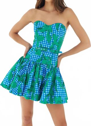 Hutch Junie Mini Dress In Cobalt Blue