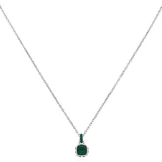 Swarovski Birthstone Pendant May Pendant Rhodium Shiny Green