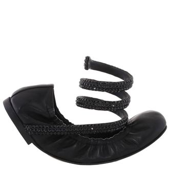 Rene Caovilla Cleo 10 Crystal Ballerinas