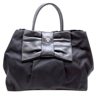 Prada Pre-owned Handbags, female, Black, Size: ONE SIZE Pre-owned Tote Bag