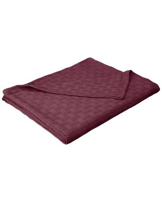 Superior Basketweave All-Season Breathable Cotton Blanket