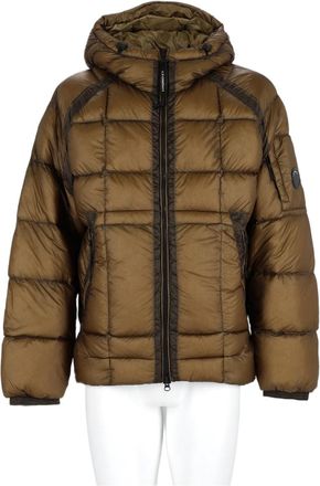 C.P. Company Beige Padded Hooded Jacket