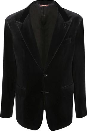 Canali Velvet Smokingjas - Heren - Blazers - Zwart - L - Katoen - Jassen