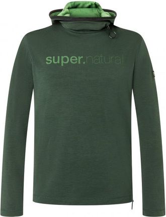 super.natural Alpine Hooded II Hoodie f&uuml;r Herren | gr&uuml;n