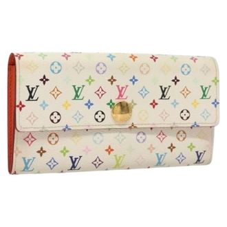 Louis Vuitton Pre-owned Wallets, female, Multicolor, Size: ONE SIZE Pre-owned Canvas Wallet