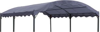 Quick-Star Quick-star - Ersatzdach F&uuml;r Bogen Pergola 3x4m Pergoladach Bezug Grau
