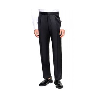 HUGO BOSS Broeken, Heren, Zwart, S, Wol, H-Genius Broek