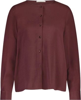 By-Bar Amsterdam Dames, Blouses & Shirts, Bruin, Maat: XS Satijn