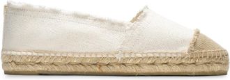 Castaner Kampala Espadrille Plat - Dames - Espadrilles - Wit - 36 EU - Leer - Schoenen