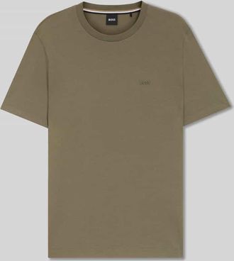 HUGO BOSS Regular Fit T-Shirt aus reiner Baumwolle Modell THOMPSON in Schlamm, Größe XXXL