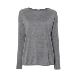 Aspesi Maglia Girocollo Manica Lunga - - Knitwear - Donna - Grigio - M