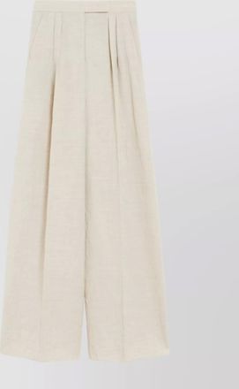 Max Mara virgin wool wide-leg trousers