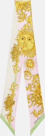 Versace Printed silk twill scarf