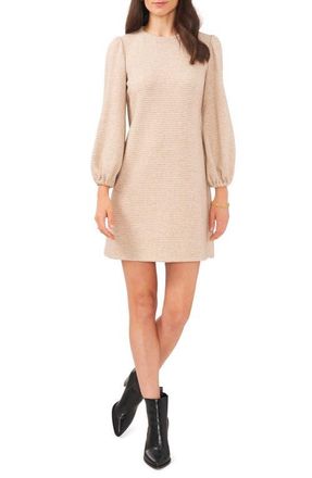 Chaus Balloon Sleeve Knit Minidress in Khaki at Nordstrom, Size X-Large