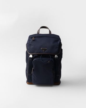 Prada Re-Nylon and leather backpack