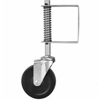 OEM Rueda De Goma Para Port&oacute;n De 10,2 Cm Con Resorte Y Pivote, De Alta Resistencia, Capacidad De Carga De 99,8 Kg Lo-ron