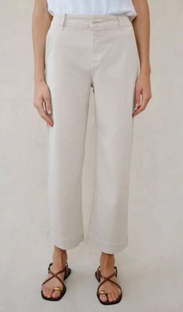 Bella Dahl Saige Wide Leg Pant In Ivory Stone