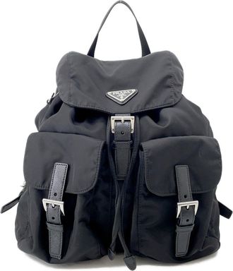 Prada Black Nylon Backpack (Pre-Owned)