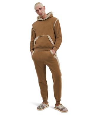 UGG Mens Evren Bonded Fleece Jogger Pant, Chestnut, Large