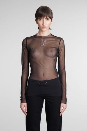 Ludovic de Saint Sernin Topwear in poliestere nero