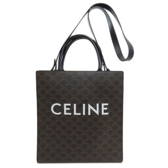 Celine Brown Pvc Tote Bag (Pre-Owned)