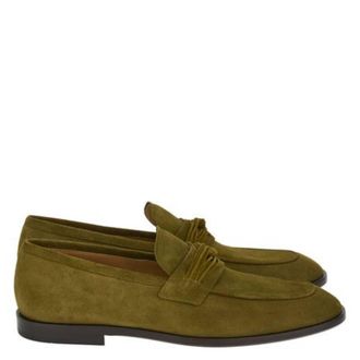 Ferragamo Florida Suede Penny Loafers, Size 9 E