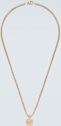 David Yurman Petrvs Horse Box 18kt gold pendant necklace