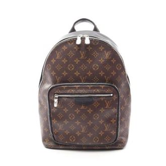 Louis Vuitton Pre-owned Josh Monogram Macassar Rugzak - Heren - Pre-owned - Bruin - Maat: ONE Size Leer