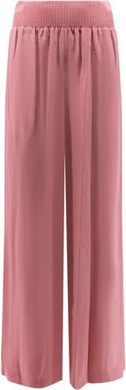 Joseph Nour Satin Twill Broek - Dames - Wijde Broeken - Roze - 4XS - Polyester - Broeken