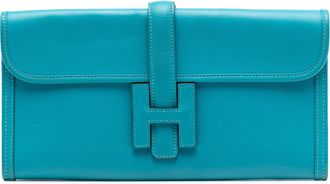 Herm&egrave;s Turquoise Swift Jige Elan 29