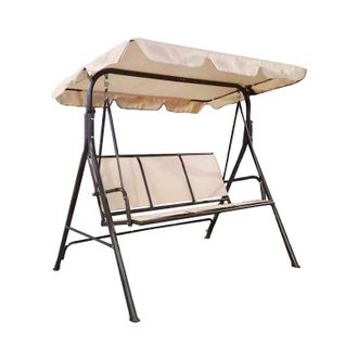 Gardenia Dondolo roger 3 posti, 170x115xh.150 cm, tettino in poliestere 160 gr, seduta in textilene, colore ecru