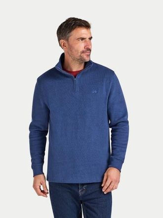 Raging Bull French Rib Quarter Zip Sweatshirt in Denim Blue at Nordstrom, Size Xxx-Large