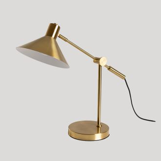 Sklum L&aacute;mpara De Mesa Metalizada Clayt Sklum Dorado