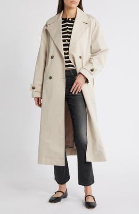Mango Angela Water Repellent Trench Coat in Light Beige at Nordstrom Rack, Size Xx-Large