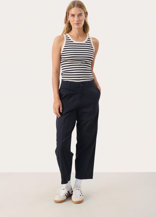 Part Two Casual broek Contemporary fit Dark Navy blue
