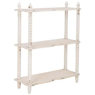 Wanderlust Deco Estanter&iacute;a de madera blanca 81x30x99 cm