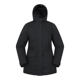 Mountain Warehouse Dames Maple Waterdichte Gevoerde Jas (Zwart)