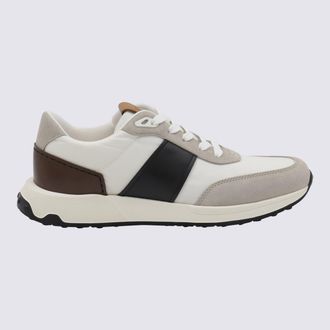 Tod's White And Grey Sneakers