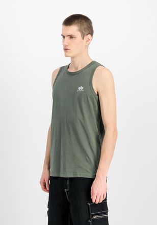 Alpha Industries Muscleshirt ALPHA INDUSTRIES Basic Tank SL, Herren, Gr. XXL, gr&uuml;n (schwarz olive), Obermaterial: 100% Baumwolle, Shirts Muscleshirt