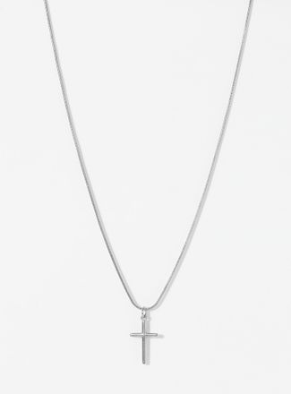 Le 31 Mens Cross silver pendant necklace