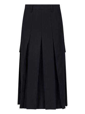 Maison Margiela Gonna Plissettata Asimmetrica