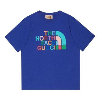 Gucci x The North Face T-shirt Blue Multi-Color 616036-XJDTV-4410