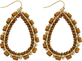Panacea Brown Crystal Beaded Teardrop Earrings at Nordstrom Rack