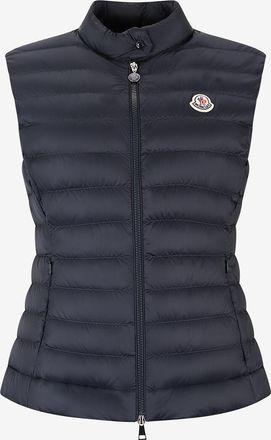 Moncler Gesteppte Weste aus Funktionsstoff mit Knopfkragen Igens